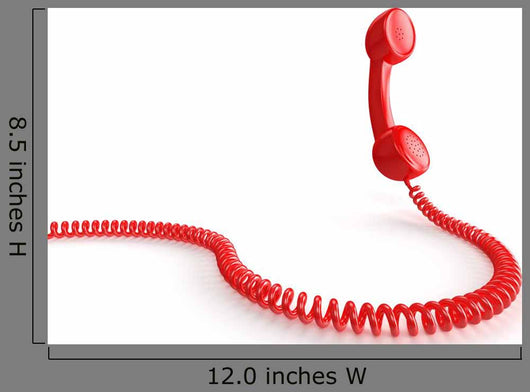 Red Phone Wall Decal