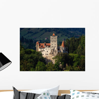 Bran Castle shown on a wall