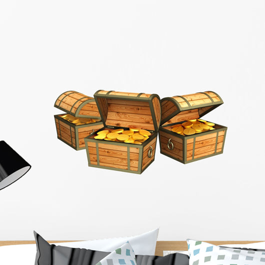 Three Wooden Boxes with