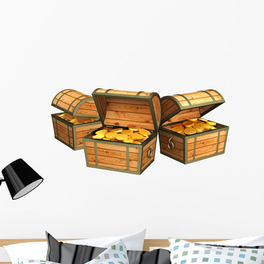 Three Wooden Boxes with