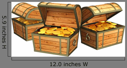 Three Wooden Boxes with