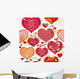 Seamless Valentine Pattern Wall Decal