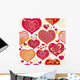 Seamless Valentine Pattern Wall Decal
