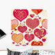 Seamless Valentine Pattern Wall Decal