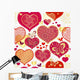 Seamless Valentine Pattern Wall Decal