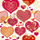 Seamless Valentine Pattern Wall Decal