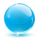 Crystal Sphere Blue Wall Decal