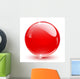 Crystal Sphere Red Wall Decal