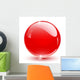 Crystal Sphere Red Wall Decal