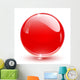 Crystal Sphere Red Wall Decal