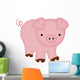 Cute Piggy Wall Decal