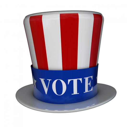 Uncle Sam Vote Hat Wall Decal