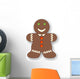 121126 Gingerbread Man Xmas Christmas Wall Decal