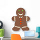 121126 Gingerbread Man Xmas Christmas Wall Decal