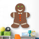 121126 Gingerbread Man Xmas Christmas Wall Decal