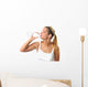 Woman Fitness Water Wall Decal
