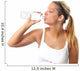 Woman Fitness Water Wall Decal