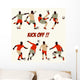 Soccer Kick off Cartoon