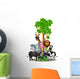cartoon safari animal Wall Decal