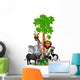 cartoon safari animal Wall Decal