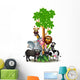 cartoon safari animal Wall Decal