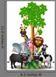cartoon safari animal Wall Decal