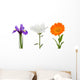 Flowers collection Wall Decal