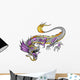 Robot Cyborg Dragon Vector Illustration Art Wall Decal