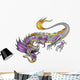 Robot Cyborg Dragon Vector Illustration Art Wall Decal