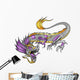 Robot Cyborg Dragon Vector Illustration Art Wall Decal