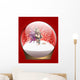 Christmas Snow Globe with Fairy Wall Mural