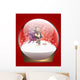 Christmas Snow Globe with Fairy Wall Mural