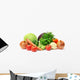 Vegetables White Wall Decal