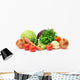 Vegetables White Wall Decal