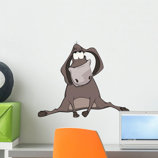 The little burro. Cartoon Wall Decal