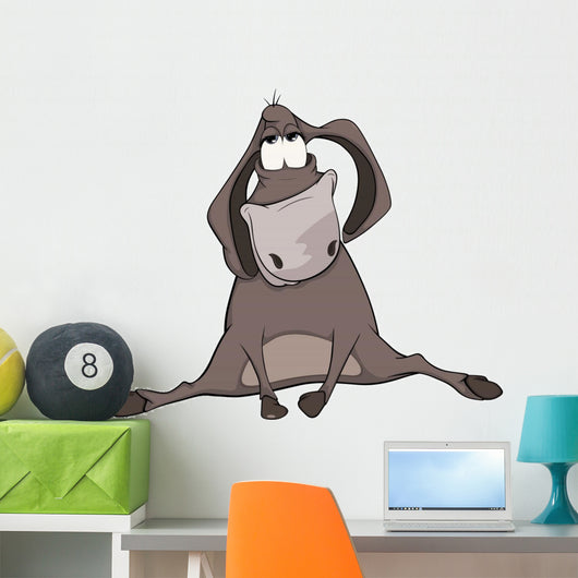 The little burro. Cartoon Wall Decal