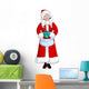 Mrs. Santa Claus Holding Wall Decal