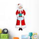 Mrs. Santa Claus Holding Wall Decal