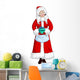 Mrs. Santa Claus Holding Wall Decal
