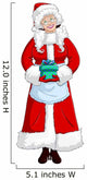 Mrs. Santa Claus Holding Wall Decal
