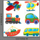 Cartoon Transport Vector Set