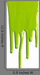 Green Dripping Paint