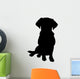Mixed Breed Puppy Silhouette Wall Decal