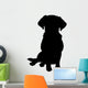 Mixed Breed Puppy Silhouette Wall Decal