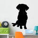 Mixed Breed Puppy Silhouette Wall Decal