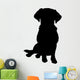 Mixed Breed Puppy Silhouette Wall Decal