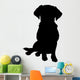 Mixed Breed Puppy Silhouette Wall Decal