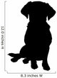 Mixed Breed Puppy Silhouette Wall Decal