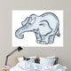 Funny Elephant Wall Mural