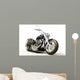 Motorcycle White Wall Decal